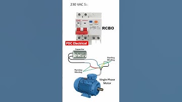 Capacitor start single phase induction motor connection diagram
