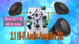 Unlock the Incredible Power of the TDA7377 IC - 2.1 Channel Amplifier!