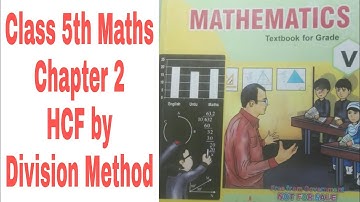Class 5th Maths| Chapter 2 | HCF by Division Method | KPK Textbook| ETEA PST CT 2022