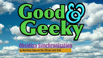 Sync Obsidian using Working Copy and GitHub