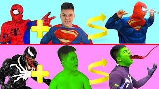 Superheroes Mix by Spider man Vs Superman, Venom Vs Hulk