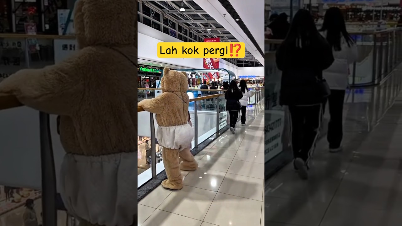 komedi badut beruang Lah kok pergi⁉️