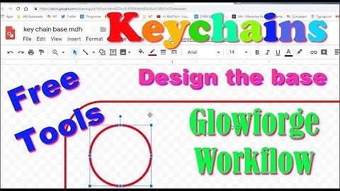 Great Glowforge Key chains using Google Drawings! Free and FAST!