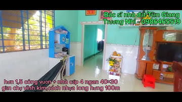 BA194- bán hơn 1,5 công đất nhà vườn dừa gần chợ vĩnh kim,dt 40×30 giá rẻ chỉ 1,750 tr tl