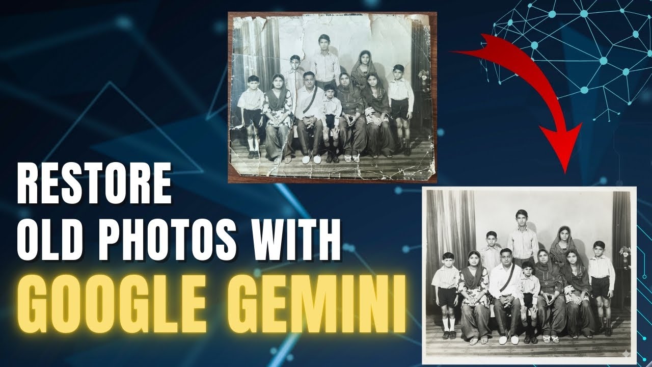Восстановление старых фотографий с помощью Google Gemini | Лучший способ