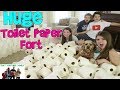 HUGE INDOOR TOILET PAPER FORT / That YouTub3 Family