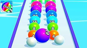 Ball Run 2048 Merge Number ! MAX LEVELS Gameplay Walkthrough New Update Part 148 android, ios