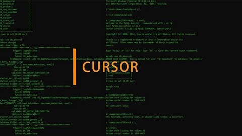 Cursor Database (Menggunakan CMD)