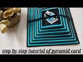 Pyramid card tutorial | Handmade birthday card ideas | DIY Scrapbook Card Idea | handmade gift ideas