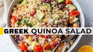 BEST QUINOA SALAD | 25minute recipe, perfect for meal prep