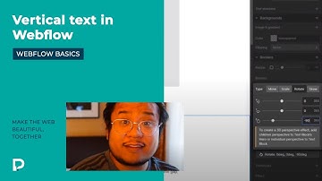 How to create vertical text - Webflow Basics