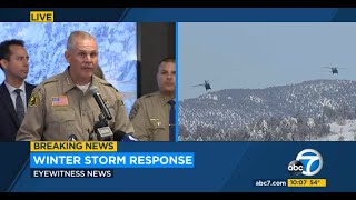 San Bernardino County officials provide update on emergency response for mountain communities