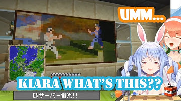 【ENG SUB】Kiara Gives Pekora a Picture of Her and Moona Fighting