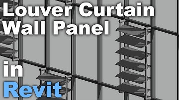 Curtain Panel Louvers in Revit Tutorial