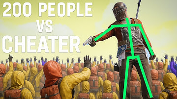 ONE CHEATER vs 200 PLAYERS — FORCE WIPE with RUST CHEAT...