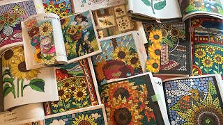 My Completed September Sunflower Hunt Colouring Book Pages 🌻💛