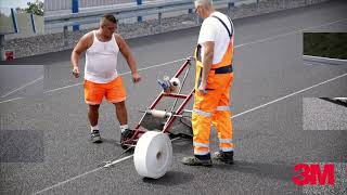 USA - Installing 3M Two-way Yellow White Road Studs Reflector Raised Pavement Markers