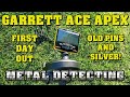 Metal Detecting:  Garrett Ace Apex - First Day Out