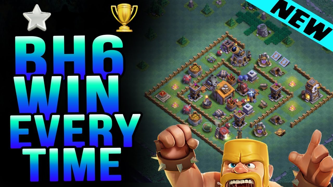 WIN EVERYTIME BH6 Base Best Builder Hall 6(BH6) Base BH6 Base WITH REPLAYS/TESTED | Clash of Clans