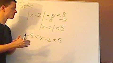 Algebra - absolute value inequality - example 3