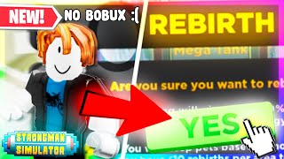 How To EASILY REBIRTH Without Spending ANY Robuxs! 💰 | Strongman Simulator