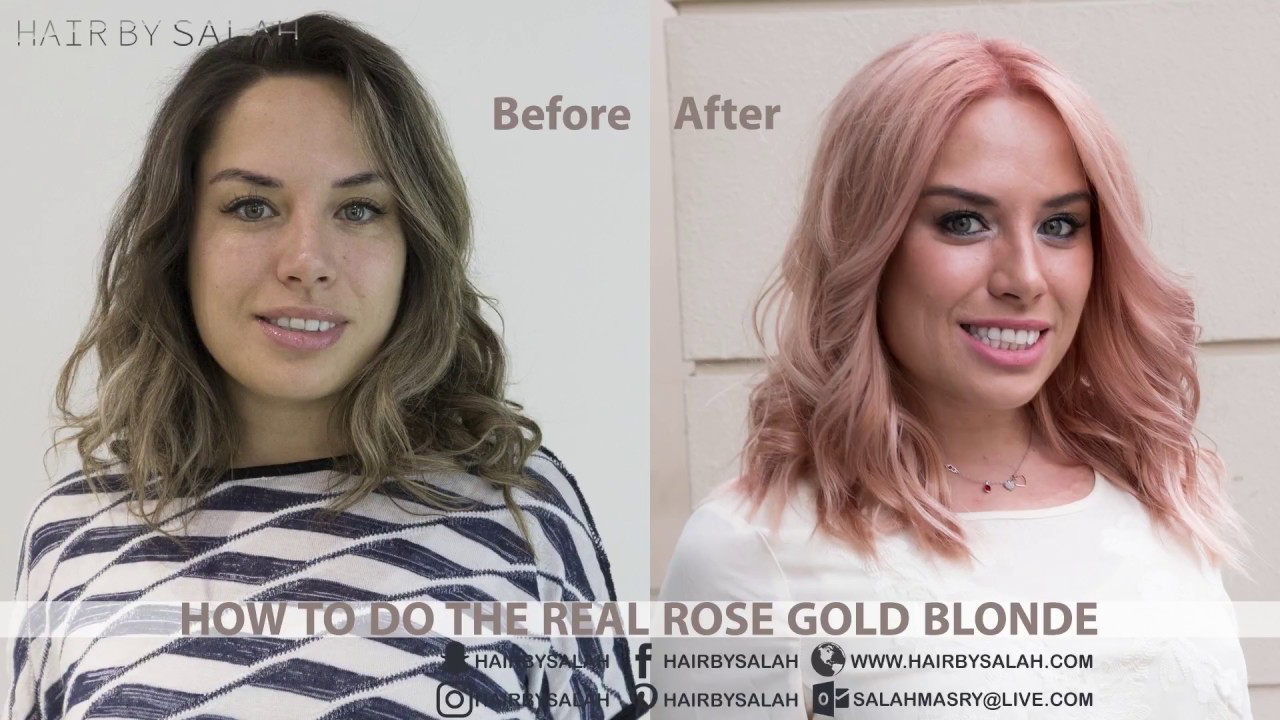 Rose Gold Blonde How To Do That Shade YouTube