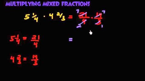Multiplying Mixed Fractions - Ex. 1
