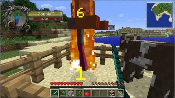 Minimap, Timber and Damage Indicator: Mod review and Install for Minecraft 1.4.7