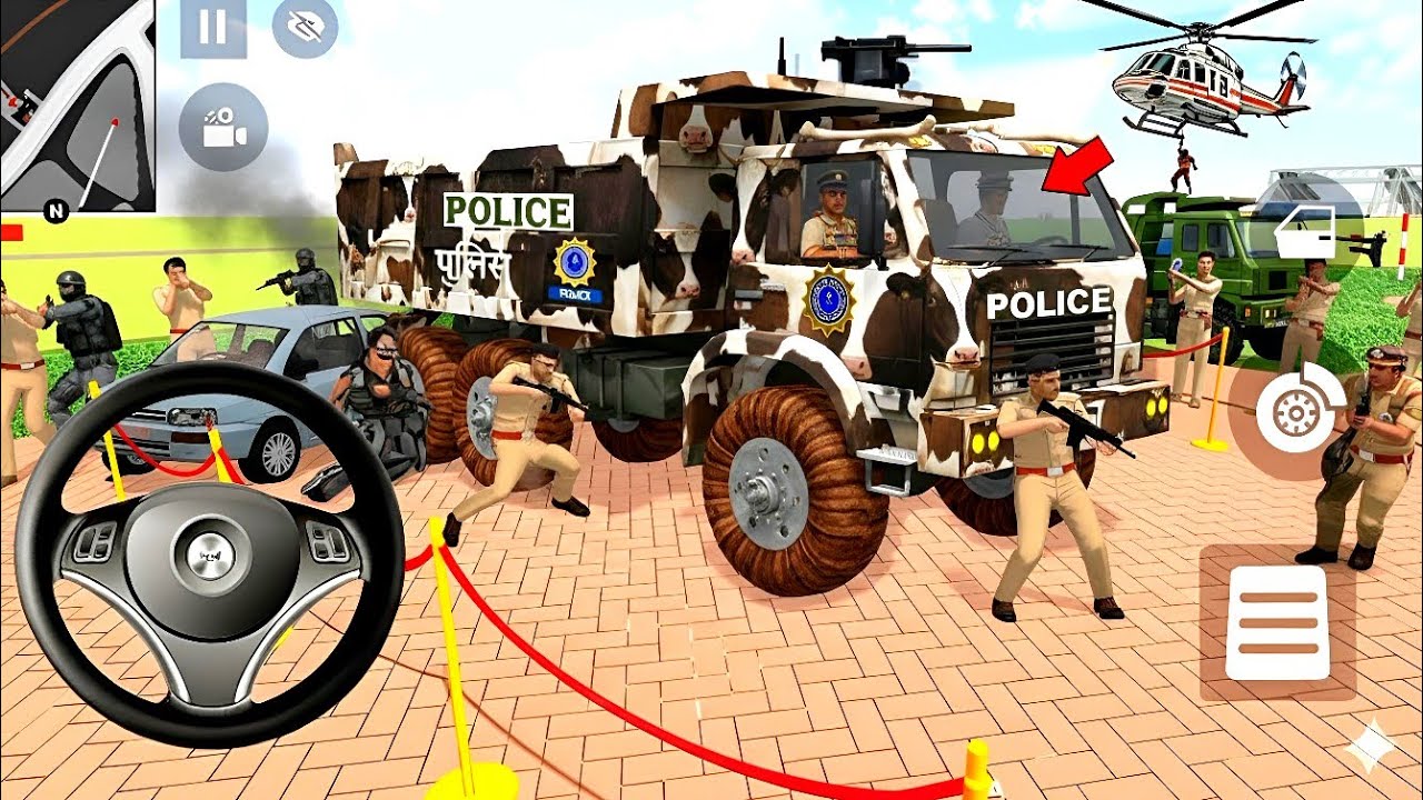🤩Indian Thift Auto Simulator🎉Indian Showroom Purchase🥳Modified gun New Police DumperAnd BikesGame