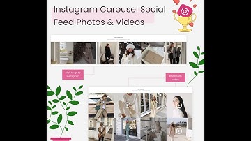 Module Instagram Carousel Social Feed Photos - PrestaShop 1.6 / 1.7