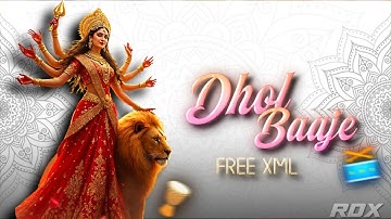 Dhol Baaje 🥁 Navratri Special 2025 👣 | Alight Motion | Ae Inspired | Random Xml