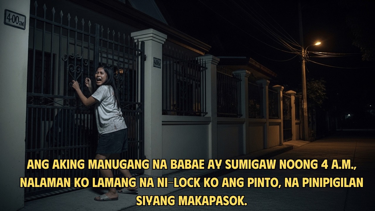 Tumili ang aking manugang noong alas-4 ng umaga dahil ni-lock ko ang pintuan sa harapan.