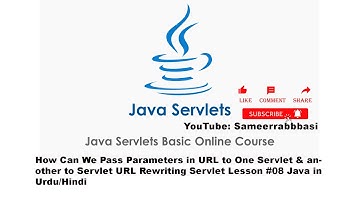 How Can We Pass Parameters in URL to One Servlet & another Servlet URLRewriting Servlet Lesson #08