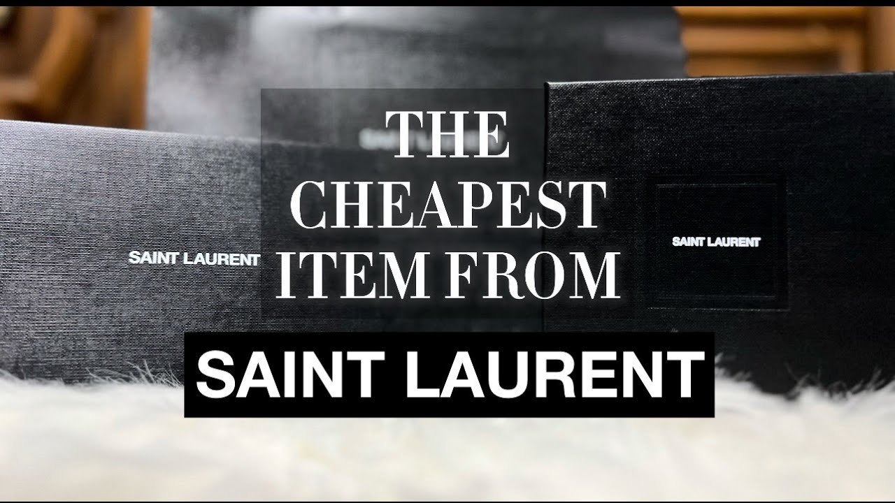 The Cheapest Item from Saint Laurent in 2024 - YouTube