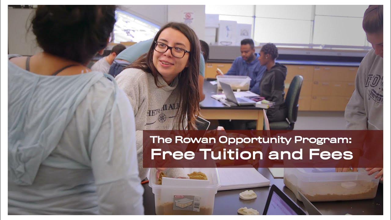 Rowan Opportunity free tuition and fees for New Jersey students YouTube