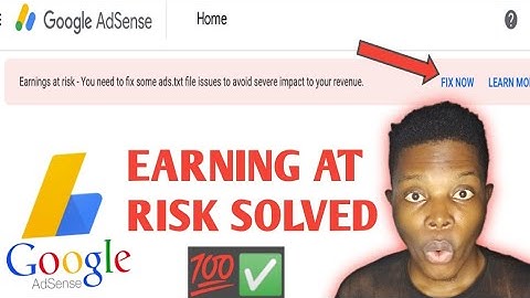 How to Fix Google AdSense Earnings at Risk | Ads.txt File Issues Fix in WordPress