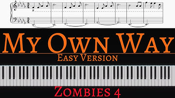 Freya Skye - My Own Way (From Zombies 4: Dawn Of The Vampires) | EASY piano cover by Pianotato