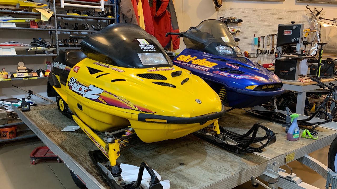 Cleaning Up The Old Sleds (Summit, MXZ)