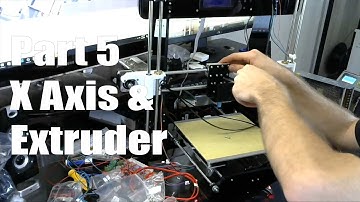 Anet A8 3d Printer Build Guide Part 5 X-Axis & Extruder