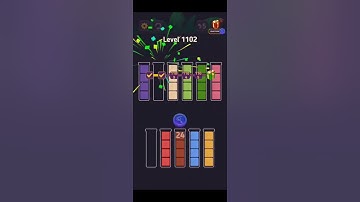 Complete Block King Sort Puzzle Level 1101 to Level 1105