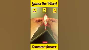 Guess the Words 🤔 | Guess Game | Brain Teaser Puzzle #shorts #guess #trend #guessinggame