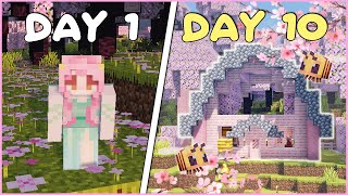 100 Days in a Cherry Blossom Minecraft World 🌸 EP.1 screenshot 5