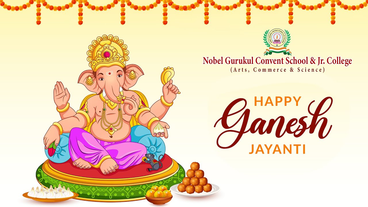 🐘🙏 Ganesh Chaturthi Celebrations at Nobel Gurukul Convent School & Jr. College 🙏🐘
