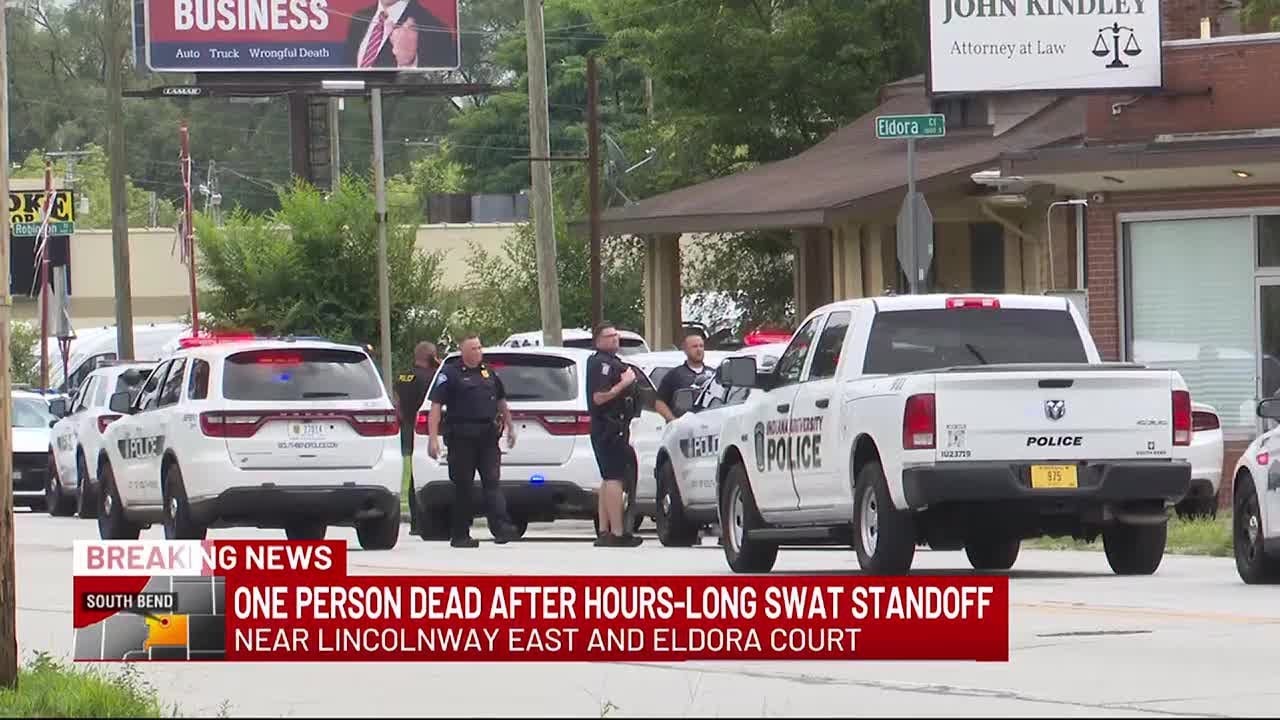 Man dead after hours-long SWAT standoff in South Bend - YouTube