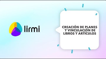 Módulo biblioteca - Crear planes y vincular libros y artículos