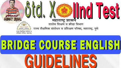 TEST NO.2 Bridge Course English Class X GUIDELINES  जानिए कैसे पूरी Marks पाएँ।پوری مارکس حاصل کرے