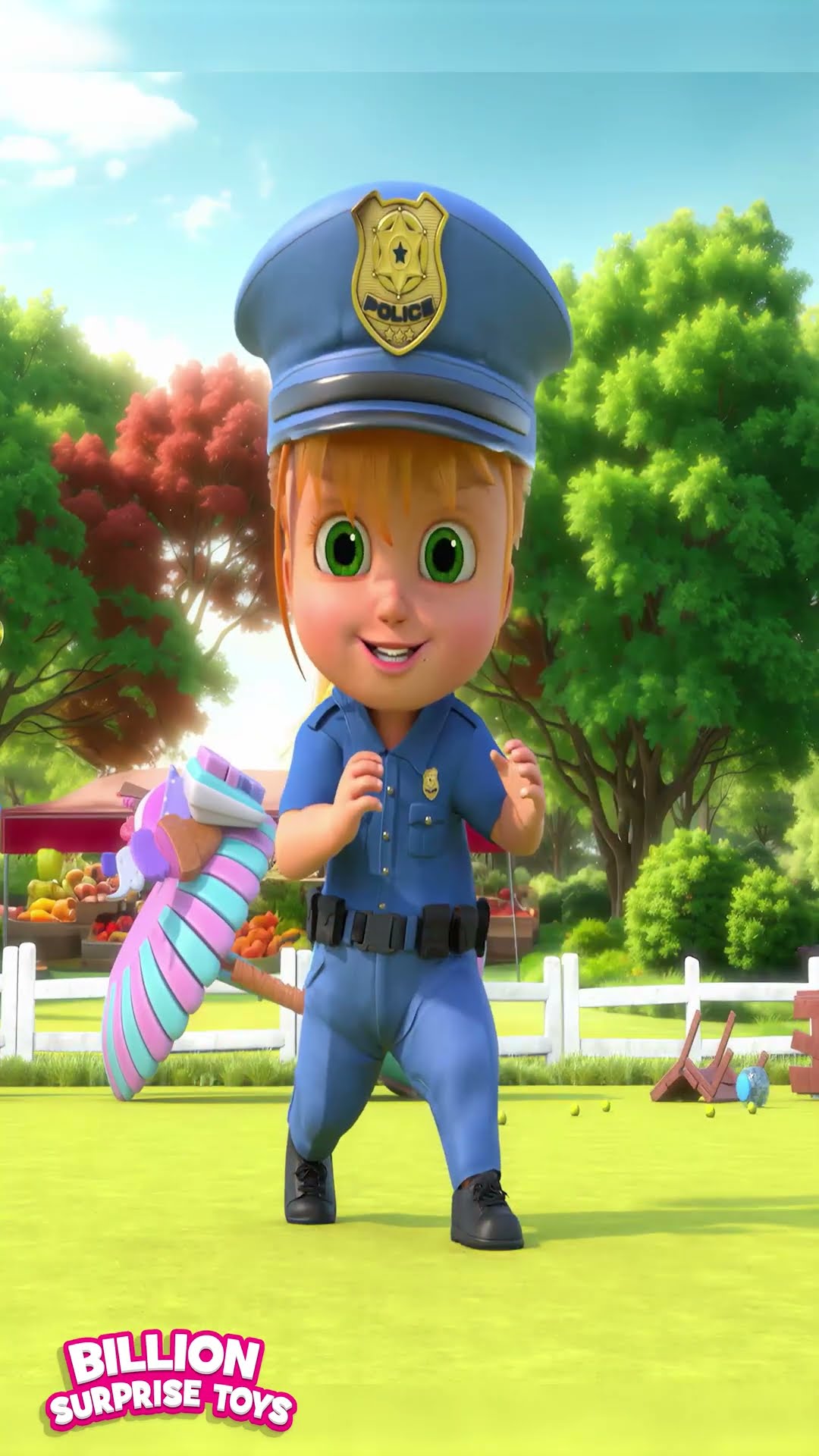 Bob the Monster Roams the Streets - ABCs and 123s #shorts #billionsurprisetoys #police #monster