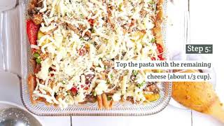 Vegetarian Pasta Bake with Roasted Vegetables