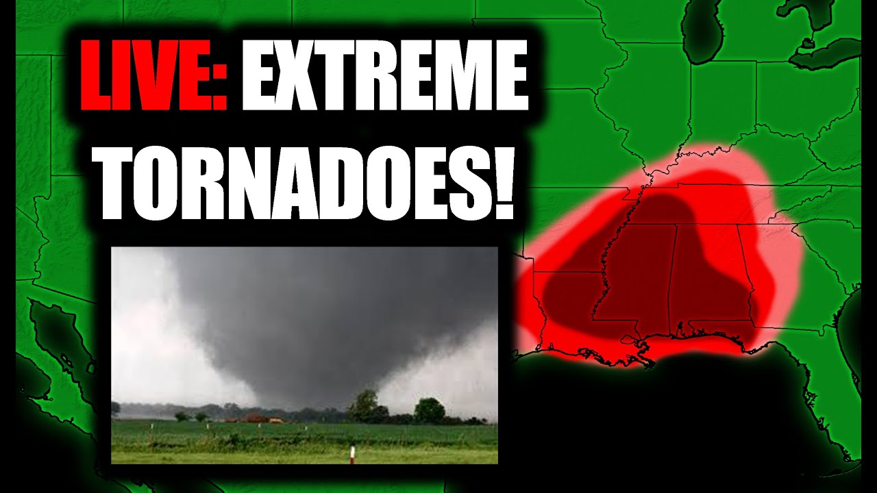 INSANE: Big Time Tornadoes Likely In The Deep South - YouTube