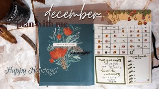 DECEMBER  Plan With Me | holiday inspired  -  advent calendar + Christmas tree!
